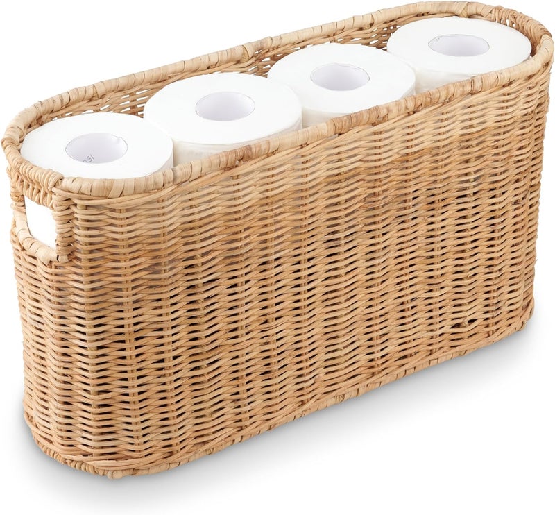 84ECO Rattan Toilet Paper Storage Basket - Image 1